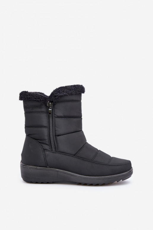 Bottes de neige pour femmes avec fourrure noires Fiorittia