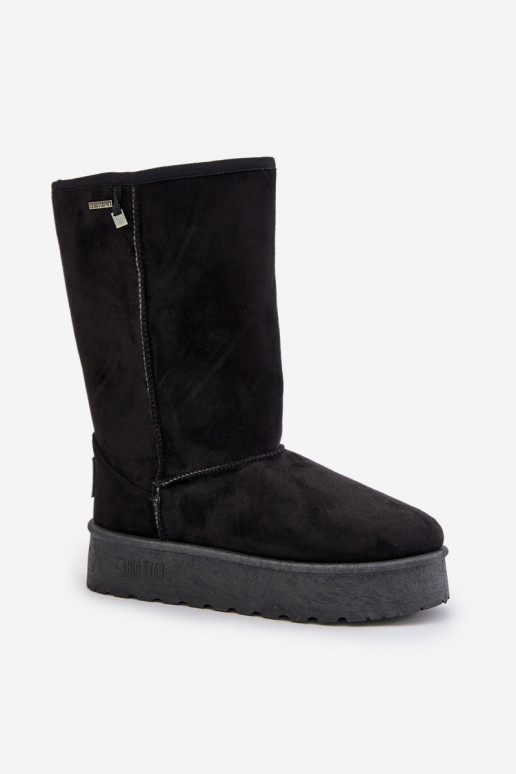 Bottes de neige hautes noires avec plateforme Big Star OO274895