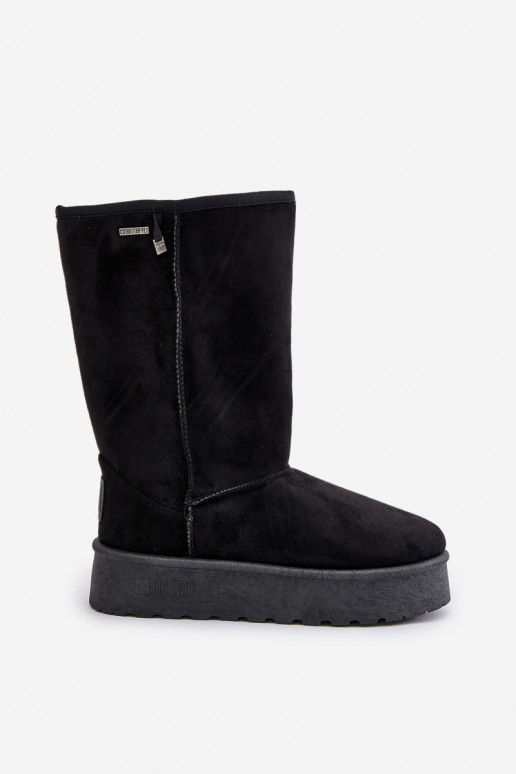 Bottes de neige hautes noires avec plateforme Big Star OO274895