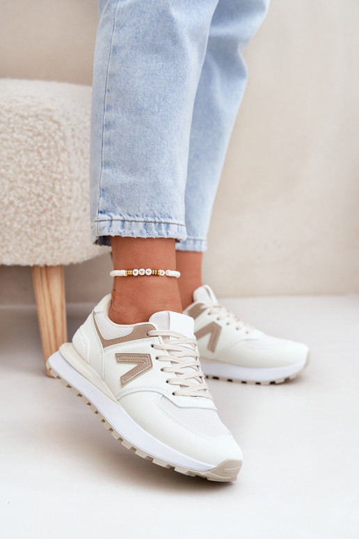 Baskets pour femmes en cuir synthétique sable Berieta