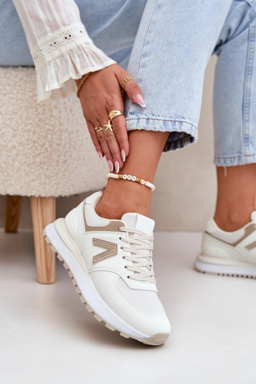 Baskets pour femmes en cuir synthétique sable Berieta