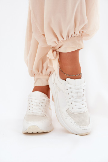Baskets pour femmes en blanc Laaksona 2