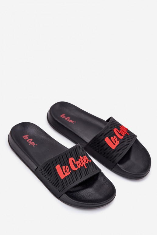 Herrenpantoffeln in Schwarz Lee Cooper LCIN-25-07-3526M