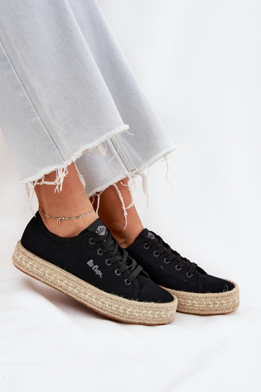 chaussures décontractées noires Lee Cooper LCIN-25-44-3216