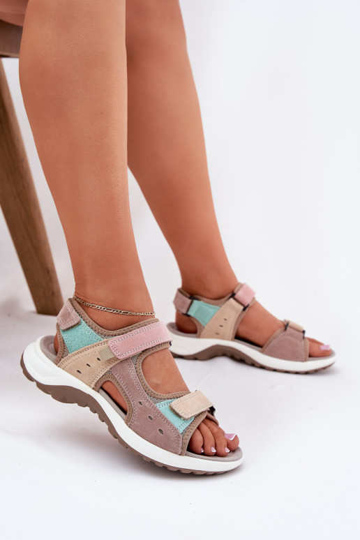 sportliche Damensandalen in Sand McKeylor 95347