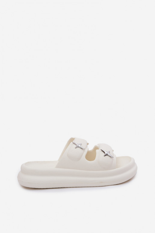 Chaussons légers pour femmes à plateforme en ivoire FaloĮena