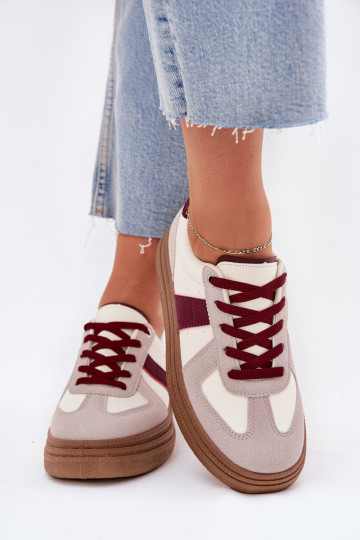 Dames sneakers met platform in bordeaux Dovina 2