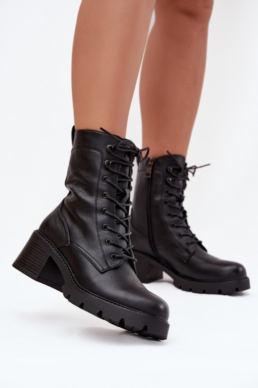 Damen-Arbeitsstiefeletten mit Isolierung in Schwarz Vinceza 89136