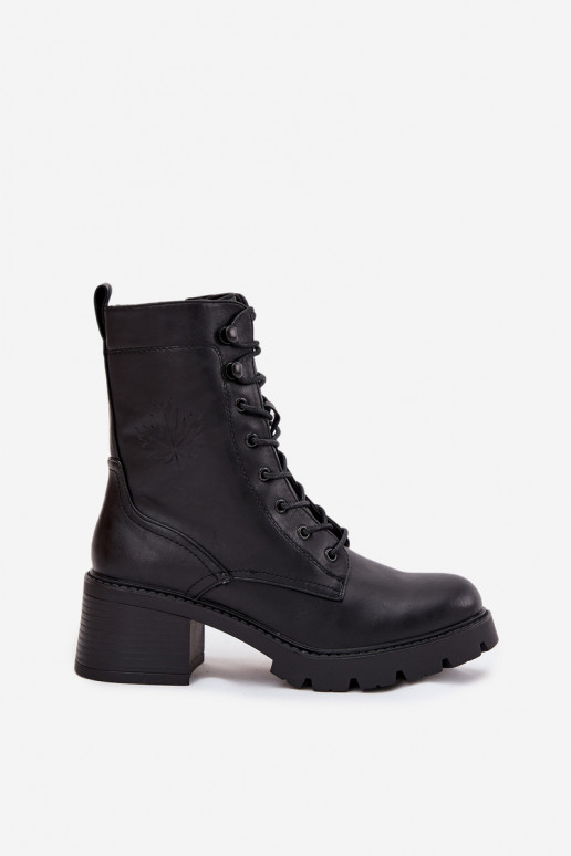 Bottines de travail pour femmes isolées en noir Vinceza 89136