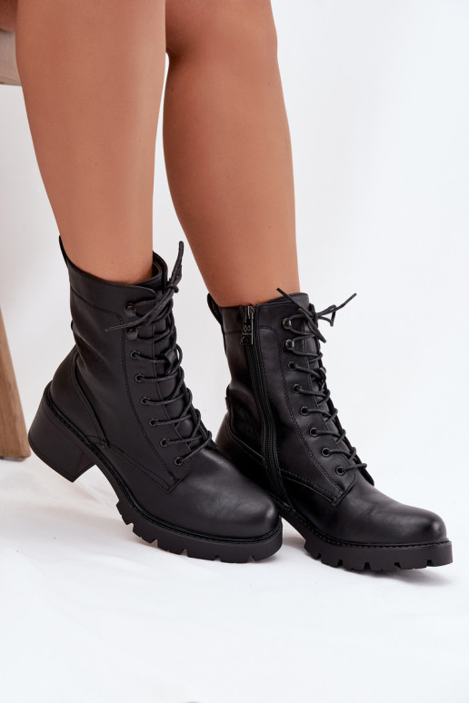 Dames werkschoenen met isolatsioon in zwart Vinceza 89136