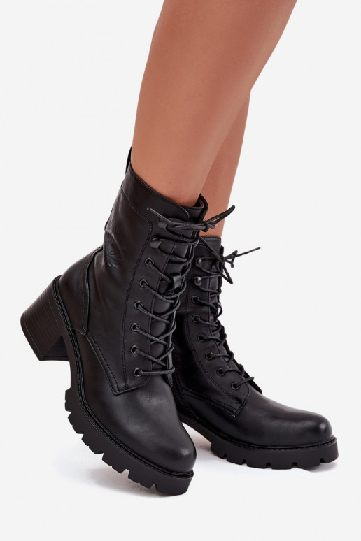 Damen-Arbeitsstiefeletten mit Isolierung in Schwarz Vinceza 89136