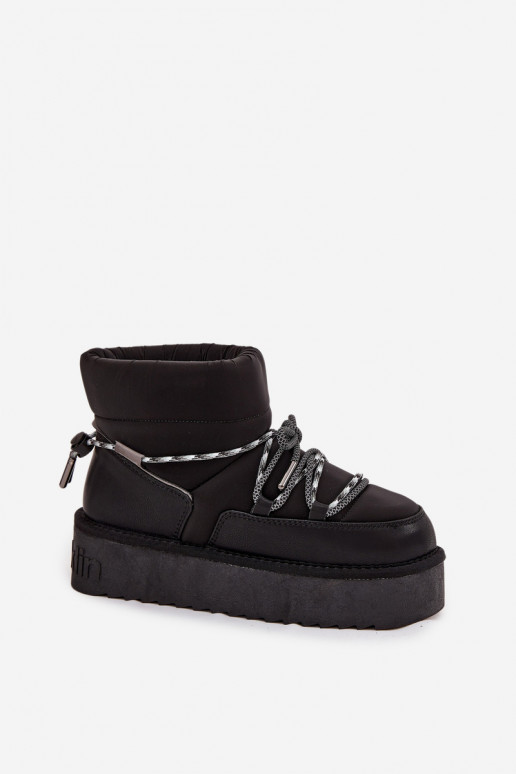 Bottes de neige noires avec plateforme D.Franklin DFSH371015