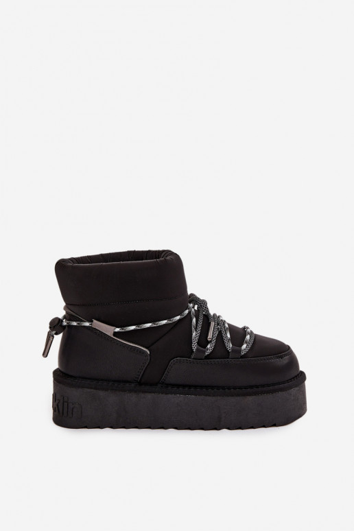 Bottes de neige noires avec plateforme D.Franklin DFSH371015