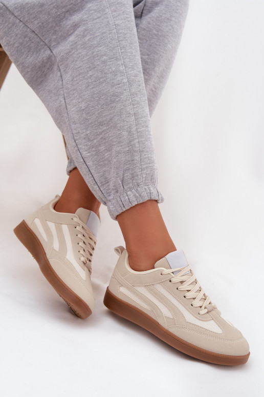 Beige Damen-Sneaker Modell Hanelor