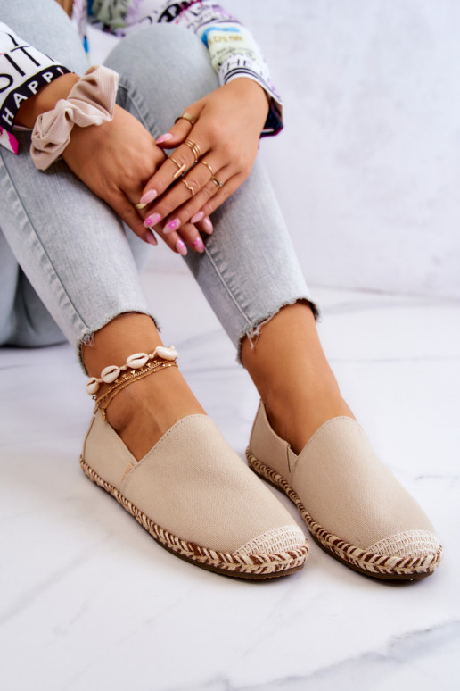 Beige instap espadrilles Big Star JJ274899