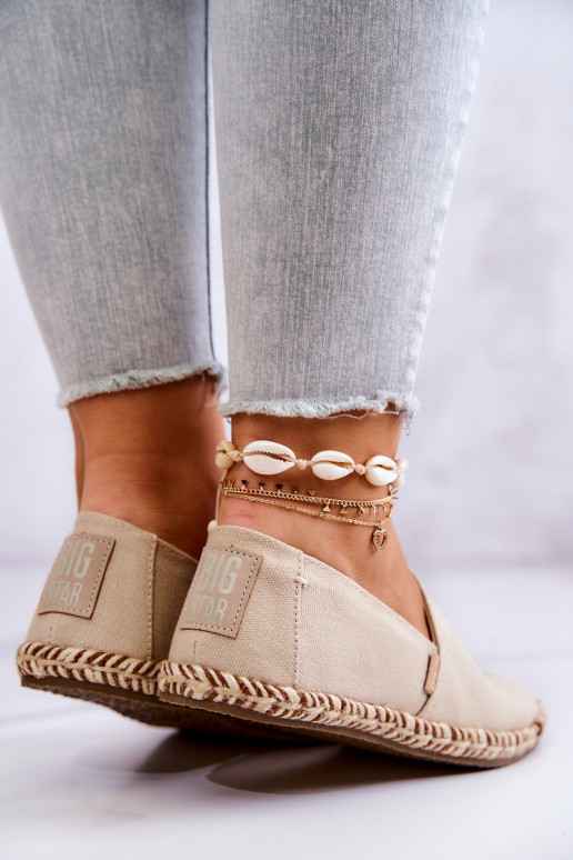 Beige instap espadrilles Big Star JJ274899