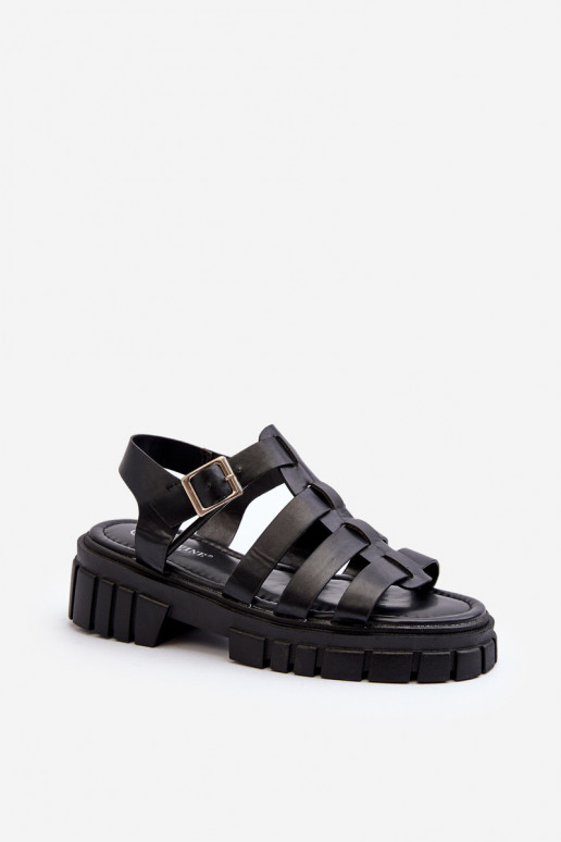 Dames sandalen in zwarte kleur Rosarose