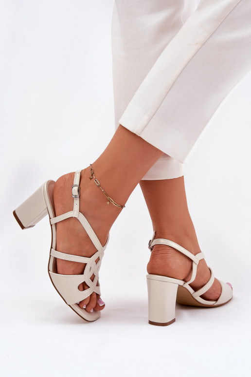 Parel dames hoge hak sandalen Sergio Leone SK884