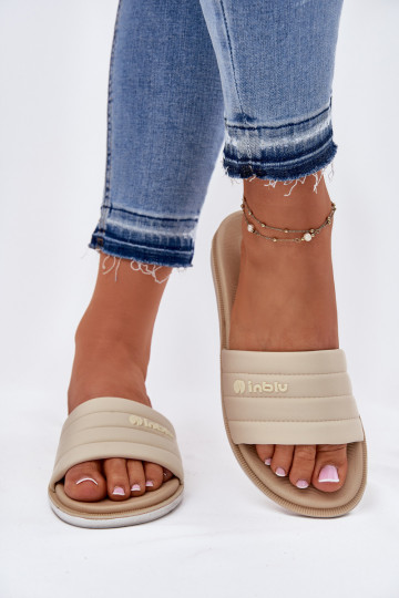 Damespantoffels Inblu SF000003 beige