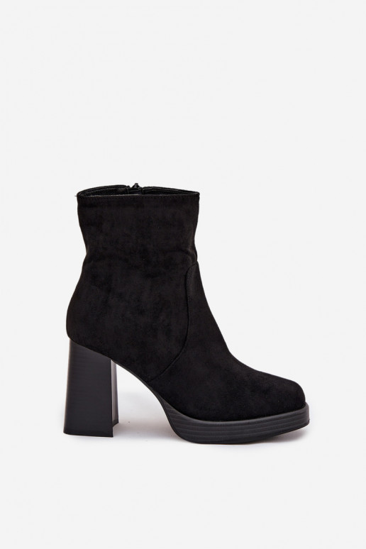 Bottes de cheville pour femmes en noir Pavinne