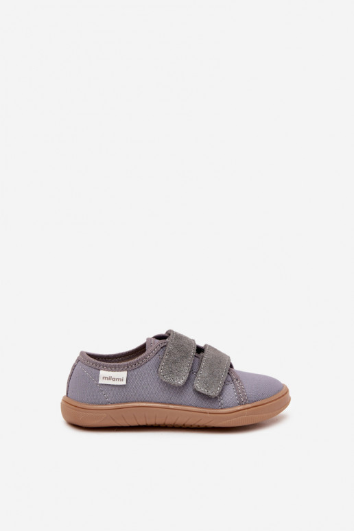 Grijze "Barefoot" slippers voor jongens "Vlot" Milami Saphira