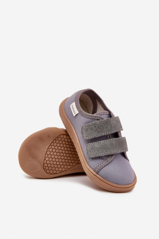 Grijze "Barefoot" slippers voor jongens "Vlot" Milami Saphira