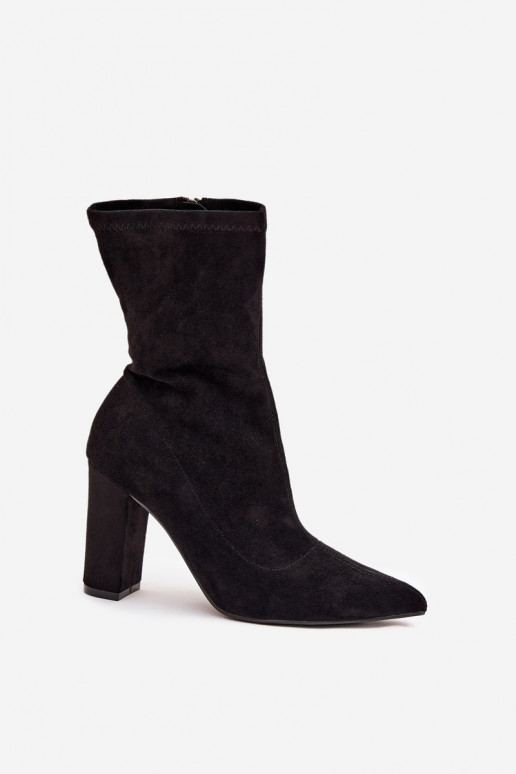 Damen Stiefeletten mit Einsätzen schwarz Rosivelle