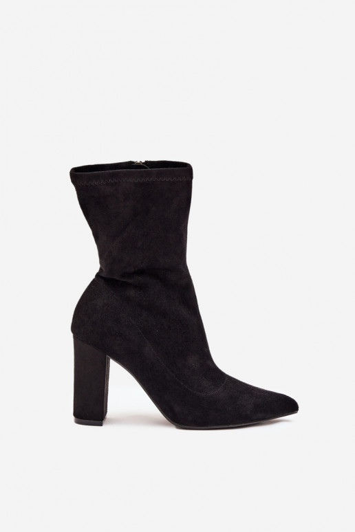 Damen Stiefeletten mit Einsätzen schwarz Rosivelle
