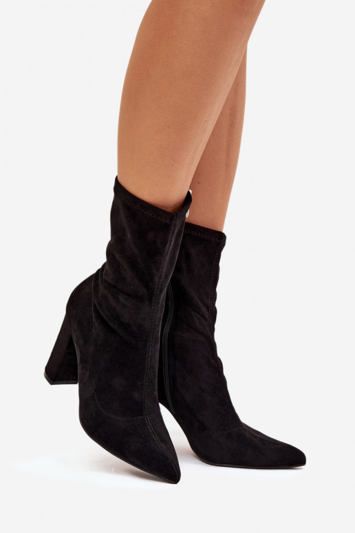 Bottines femmes avec inserts noires Rosivelle