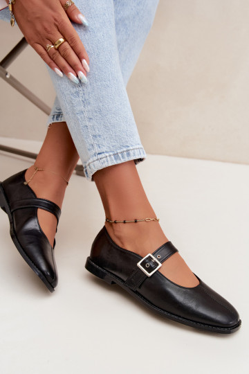 Ballerines noires avec boucles Muretta 2