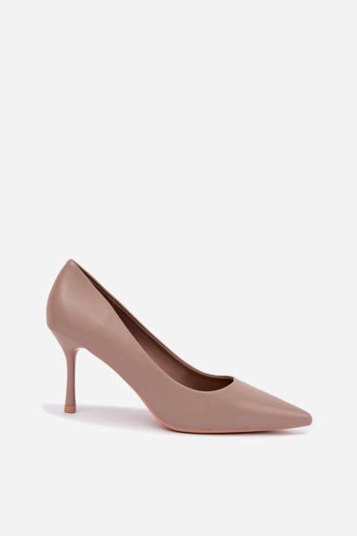 Escarpins classiques kaki en simili cuir Nesha