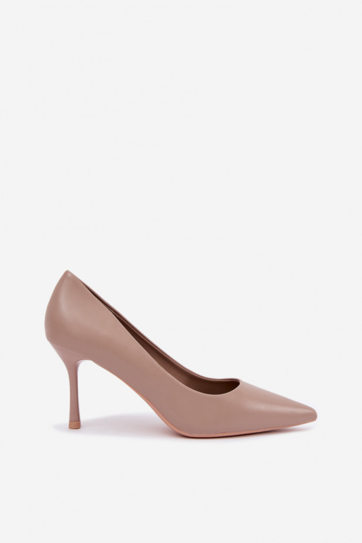 Escarpins classiques kaki en simili cuir Nesha