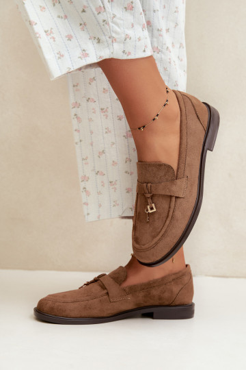 mocassins pour femmes en daim synthétique marron Raylie 2