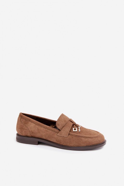 mocassins pour femmes en daim synthétique marron Raylie