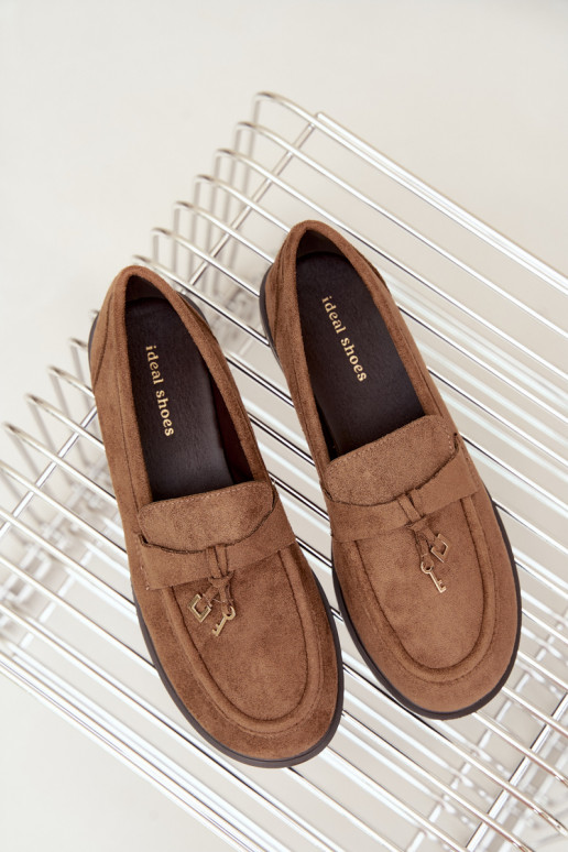 dames mocassins van faux suede bruin Raylie
