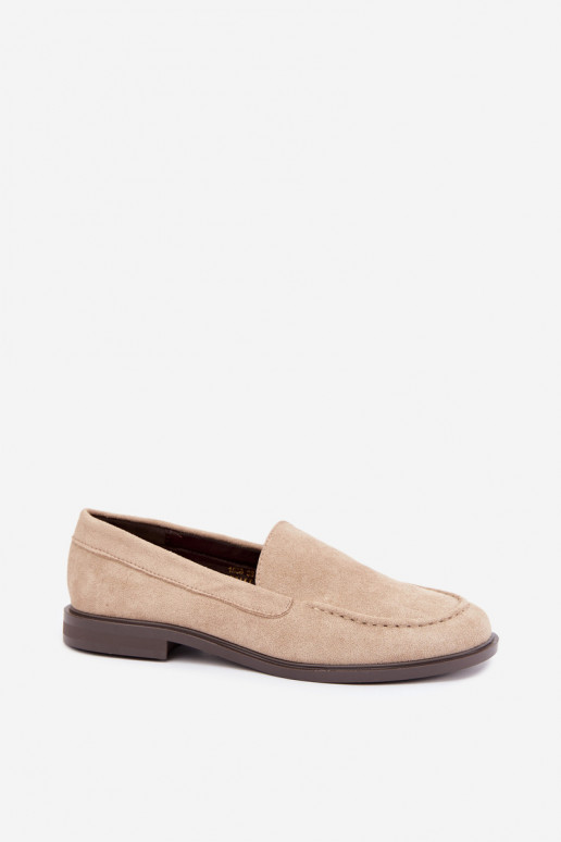 Mocassins pour femmes en daim synthétique, couleur sable Laisie