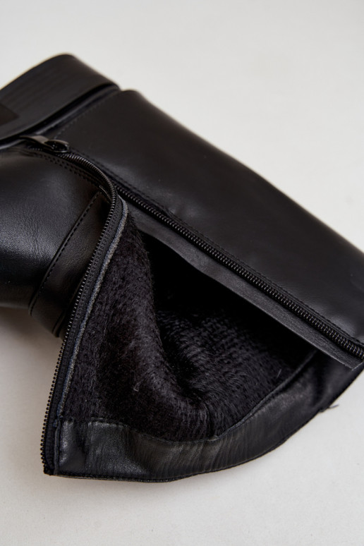 Bottines isolées pour femmes avec boucles couleur noire Corley