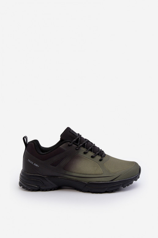 chaki kleur heren sportschoenen Trekas