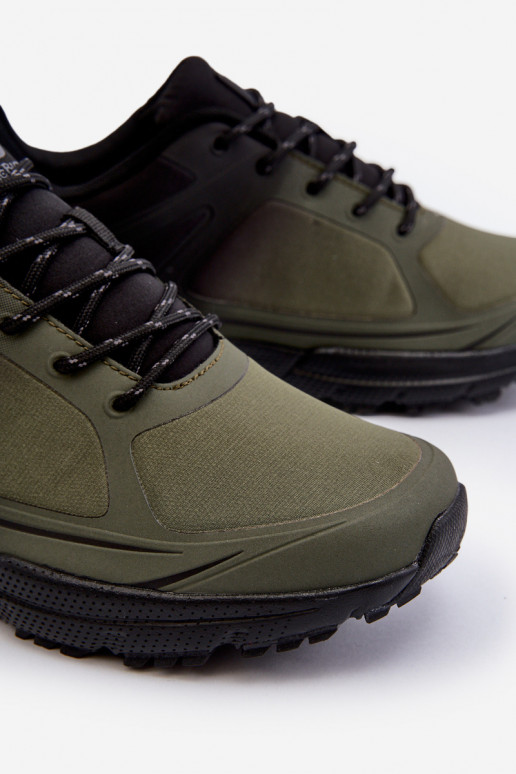 chaki kleur heren sportschoenen Trekas