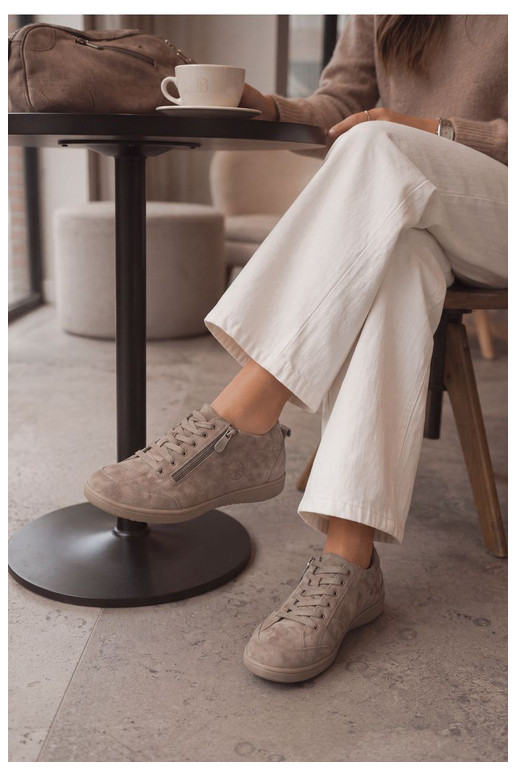 Dames schoenen in zand faux suede Brindle