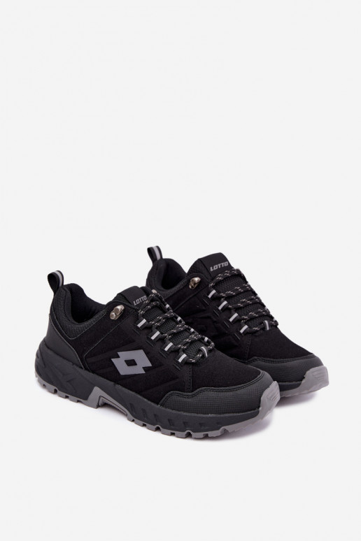 Heren wandelschoenen in zwart LOTTO 2400290U KETCHAM