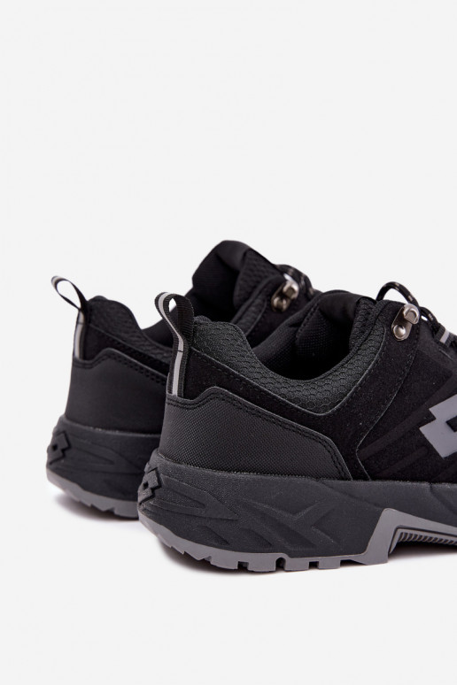 Heren wandelschoenen in zwart LOTTO 2400290U KETCHAM