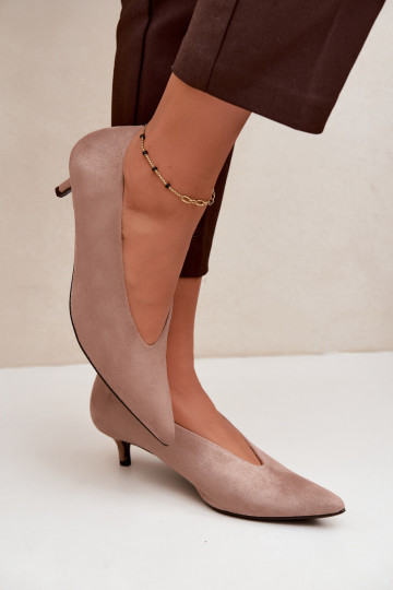 Chaussures en daim sable avec Kitten Heel Nuretta 2