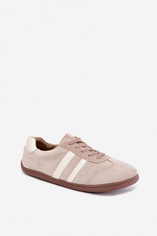 Zandkleurige dames sneakers Barefoot Kessy
