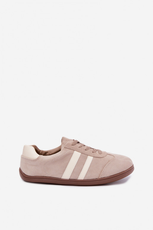 Zandkleurige dames sneakers Barefoot Kessy