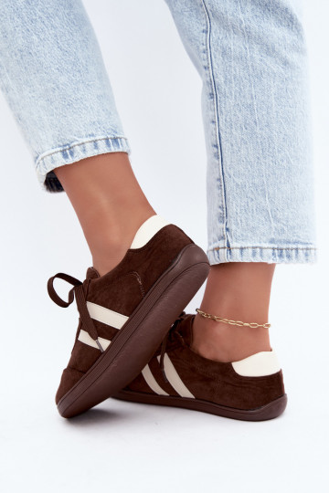 Dames Barefoot Sneakers in Chocoladekleur Kessy 2