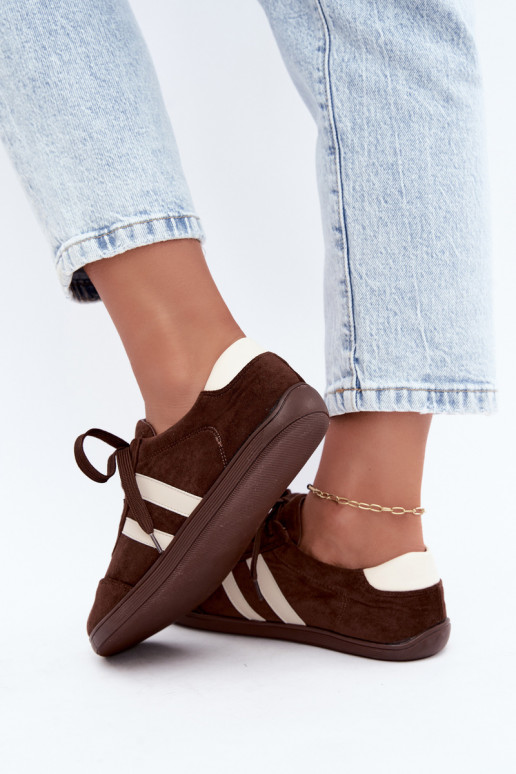 Baskets Barefoot pour femmes en couleur chocolat Kessy