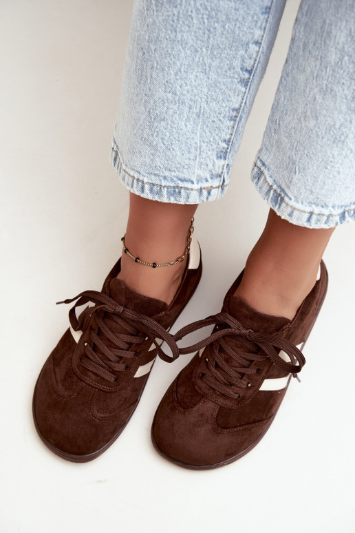 Damen Barefoot Sneaker in Schokoladenfarbe Kessy