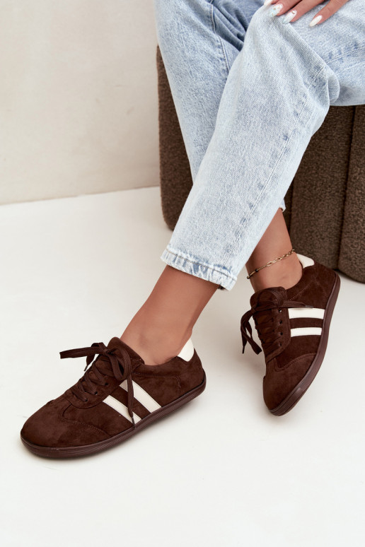 Dames Barefoot Sneakers in Chocoladekleur Kessy