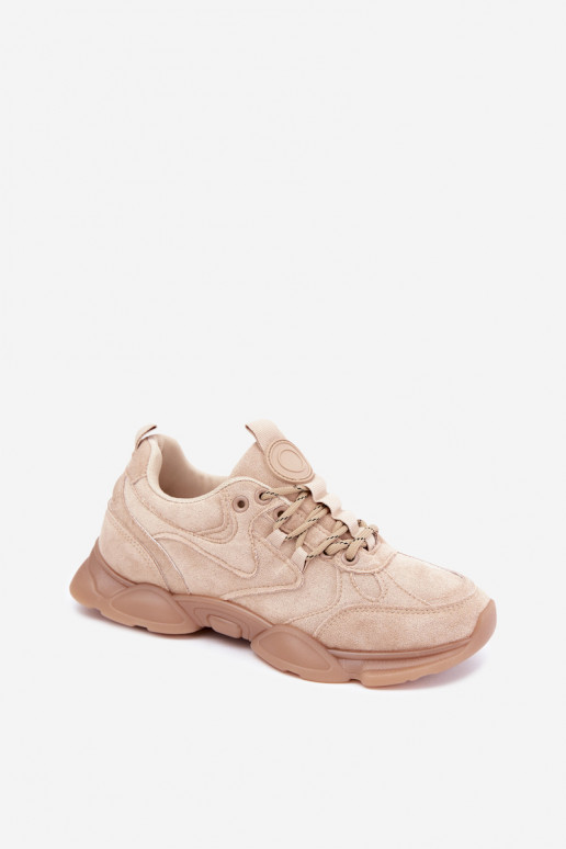 Dames Sneakers in Zandkleur Shaley